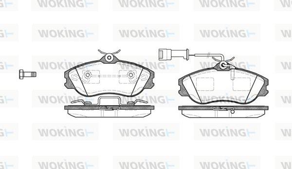 Woking P3763.22 - Bremžu uzliku kompl., Disku bremzes ps1.lv