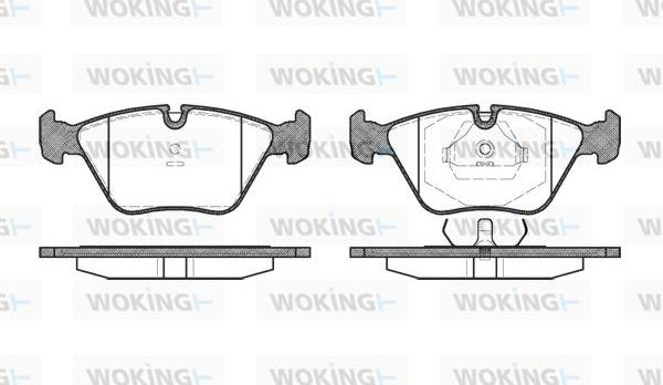 Woking P3703.40 - Bremžu uzliku kompl., Disku bremzes ps1.lv