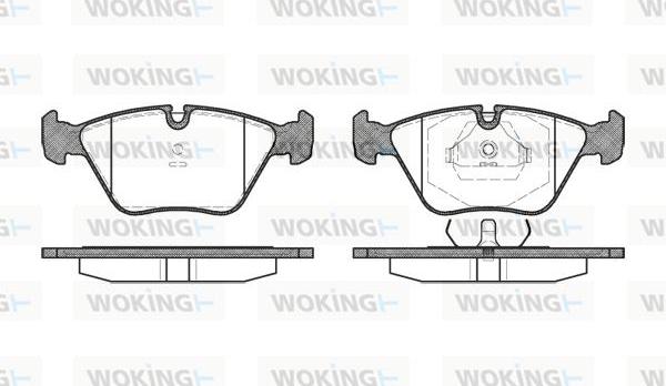 Woking P3703.00 - Bremžu uzliku kompl., Disku bremzes ps1.lv