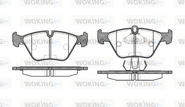 Woking P3703.15 - Bremžu uzliku kompl., Disku bremzes ps1.lv