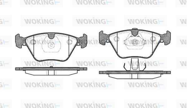 Woking P3703.13 - Bremžu uzliku kompl., Disku bremzes ps1.lv