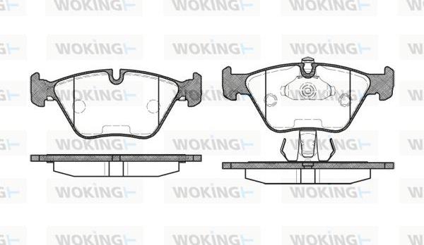 Woking P3703.25 - Bremžu uzliku kompl., Disku bremzes ps1.lv