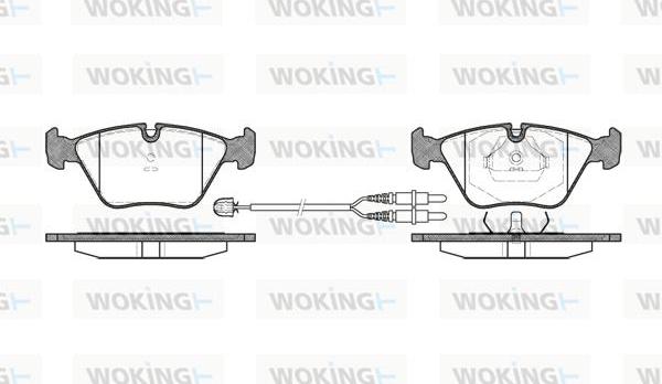 Woking P3703.22 - Bremžu uzliku kompl., Disku bremzes ps1.lv