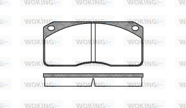 Woking P3783.00 - Bremžu uzliku kompl., Disku bremzes ps1.lv