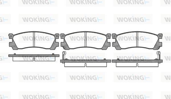 Woking P2993.02 - Bremžu uzliku kompl., Disku bremzes ps1.lv