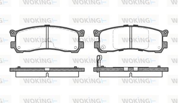 Woking P2993.21 - Bremžu uzliku kompl., Disku bremzes ps1.lv