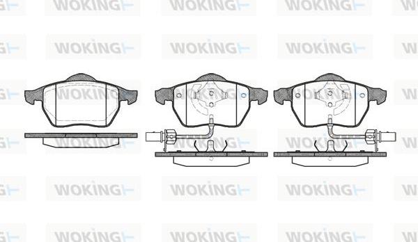 Woking P2903.52 - Bremžu uzliku kompl., Disku bremzes ps1.lv