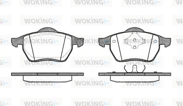 Woking P2903.00 - Bremžu uzliku kompl., Disku bremzes ps1.lv