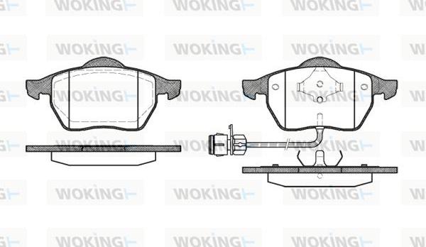 Woking P2903.02 - Bremžu uzliku kompl., Disku bremzes ps1.lv