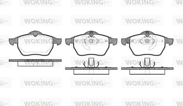 Woking P2903.10 - Bremžu uzliku kompl., Disku bremzes ps1.lv