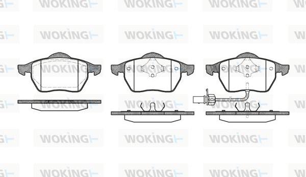 Woking P2903.11 - Bremžu uzliku kompl., Disku bremzes ps1.lv