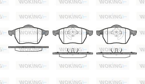 Woking P2903.20 - Bremžu uzliku kompl., Disku bremzes ps1.lv