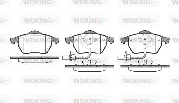 Woking P2903.22 - Bremžu uzliku kompl., Disku bremzes ps1.lv