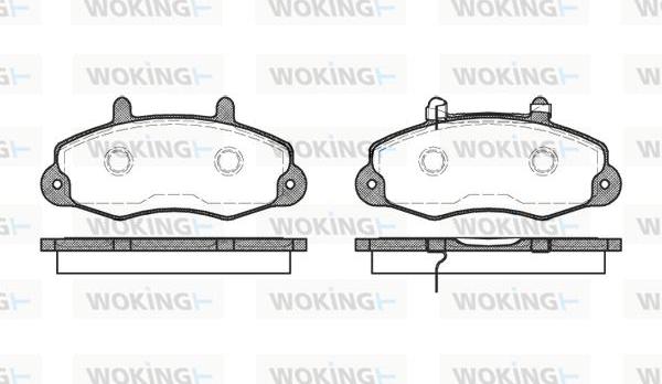 Woking P2913.02 - Bremžu uzliku kompl., Disku bremzes ps1.lv