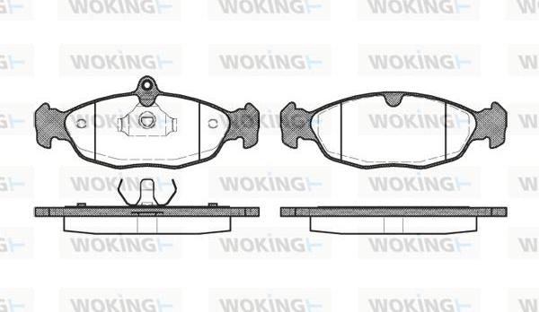 Woking P2933.20 - Bremžu uzliku kompl., Disku bremzes ps1.lv