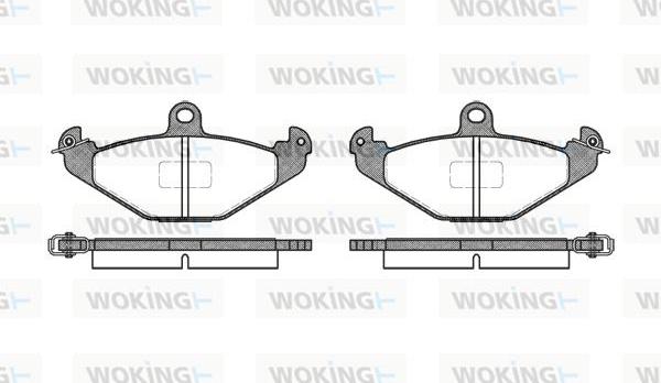 Woking P2453.00 - Bremžu uzliku kompl., Disku bremzes ps1.lv