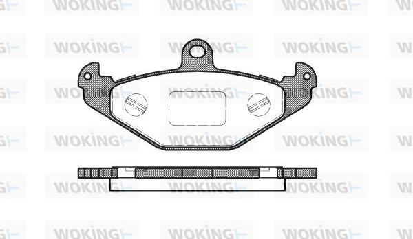 Woking P2453.20 - Bremžu uzliku kompl., Disku bremzes ps1.lv