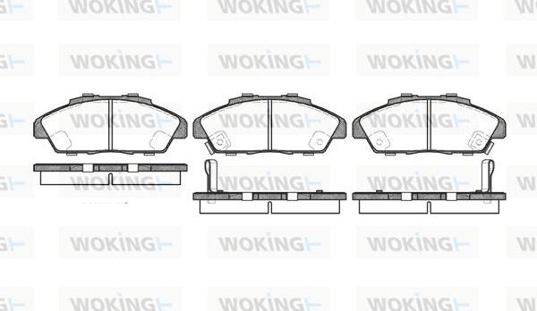 Woking P2413.02 - Bremžu uzliku kompl., Disku bremzes ps1.lv