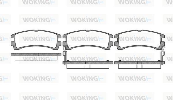 Woking P2473.02 - Bremžu uzliku kompl., Disku bremzes ps1.lv