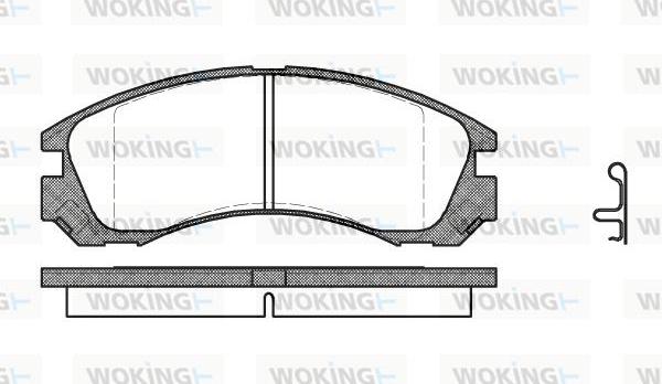 Woking P2543.22 - Bremžu uzliku kompl., Disku bremzes ps1.lv