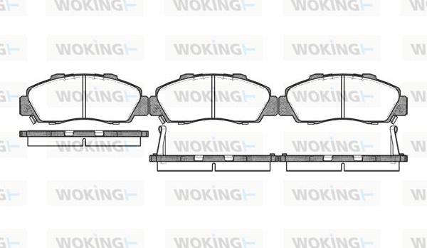 Woking P2513.02 - Bremžu uzliku kompl., Disku bremzes ps1.lv