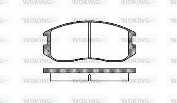 Woking P2573.00 - Bremžu uzliku kompl., Disku bremzes ps1.lv