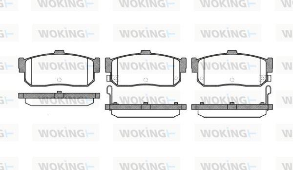 Woking P2663.22 - Bremžu uzliku kompl., Disku bremzes ps1.lv