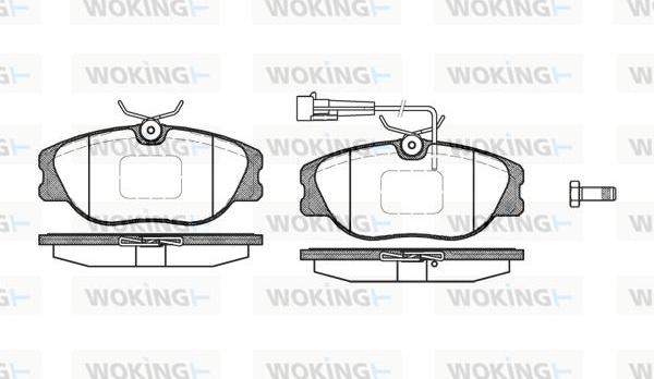 Woking P2053.12 - Bremžu uzliku kompl., Disku bremzes ps1.lv