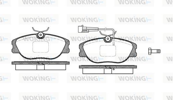 Woking P2053.31 - Bremžu uzliku kompl., Disku bremzes ps1.lv