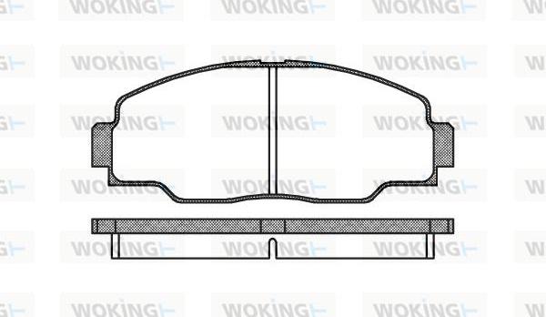 Woking P2083.00 - Bremžu uzliku kompl., Disku bremzes ps1.lv