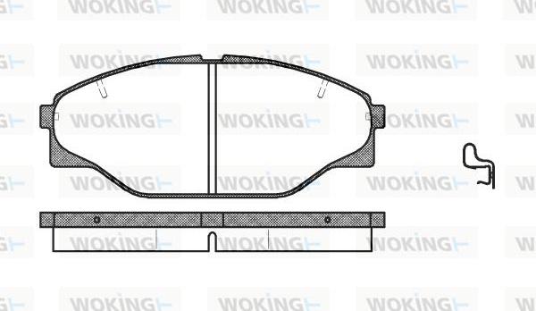 Woking P2143.04 - Bremžu uzliku kompl., Disku bremzes ps1.lv