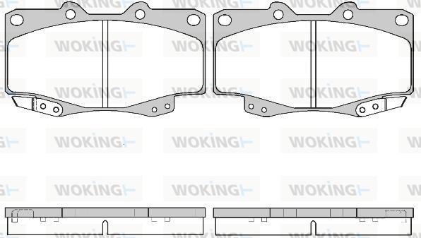 Woking P2153.22 - Bremžu uzliku kompl., Disku bremzes ps1.lv