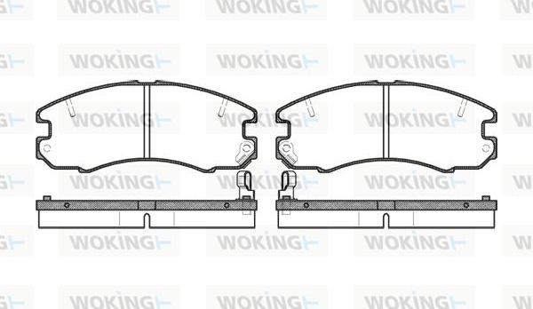 Woking P2163.04 - Bremžu uzliku kompl., Disku bremzes ps1.lv