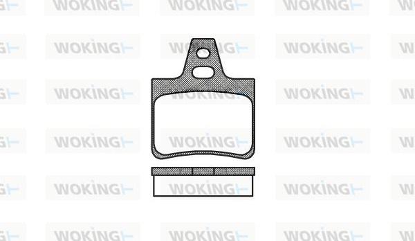 Woking P2113.00 - Bremžu uzliku kompl., Disku bremzes ps1.lv