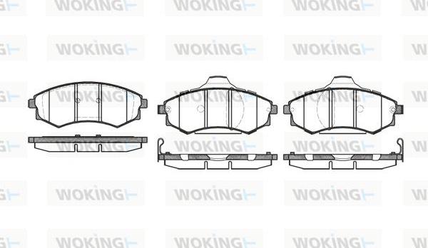 Woking P2183.92 - Bremžu uzliku kompl., Disku bremzes ps1.lv