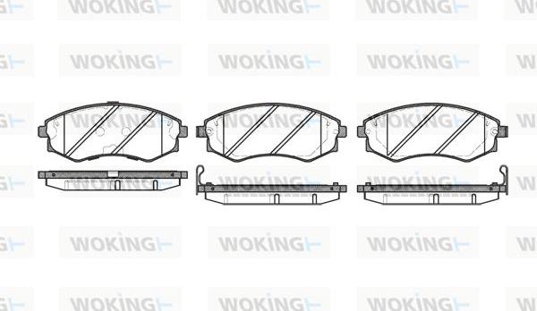 Woking P2183.42 - Bremžu uzliku kompl., Disku bremzes ps1.lv