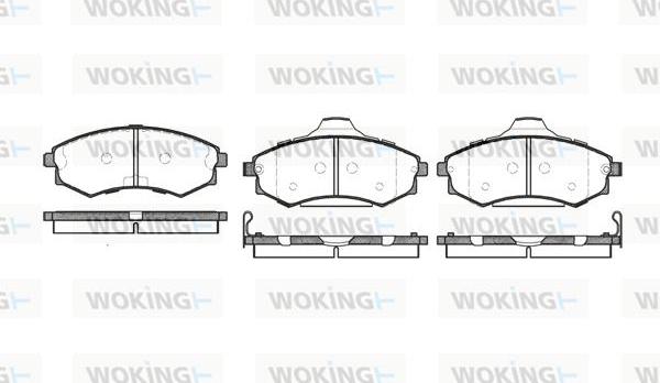 Woking P2183.82 - Bremžu uzliku kompl., Disku bremzes ps1.lv