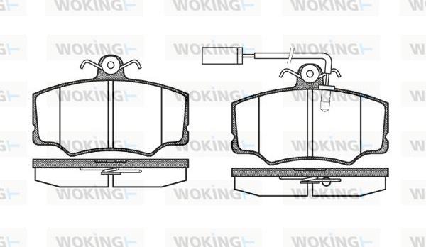 Woking P2123.02 - Bremžu uzliku kompl., Disku bremzes ps1.lv