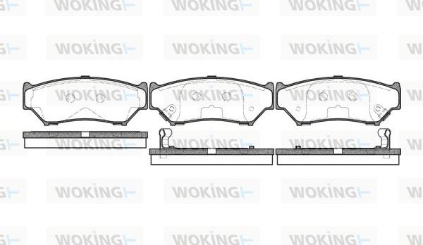 Woking P2893.12 - Bremžu uzliku kompl., Disku bremzes ps1.lv