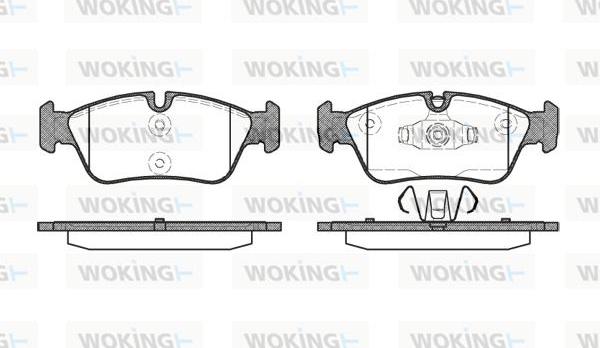 Woking P2843.60 - Bremžu uzliku kompl., Disku bremzes ps1.lv