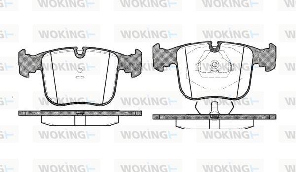 Woking P2803.00 - Bremžu uzliku kompl., Disku bremzes ps1.lv