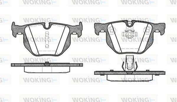 Woking P2813.60 - Bremžu uzliku kompl., Disku bremzes ps1.lv