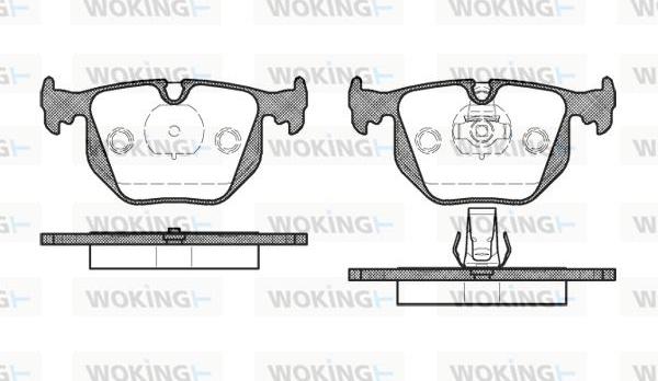 Woking P2813.20 - Bremžu uzliku kompl., Disku bremzes ps1.lv