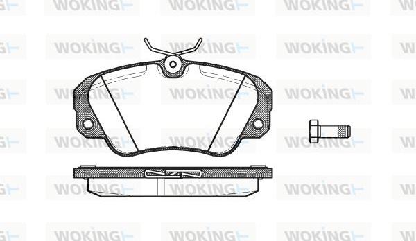 Woking P2823.00 - Bremžu uzliku kompl., Disku bremzes ps1.lv