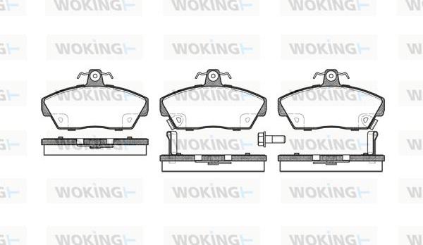 Woking P2303.02 - Bremžu uzliku kompl., Disku bremzes ps1.lv