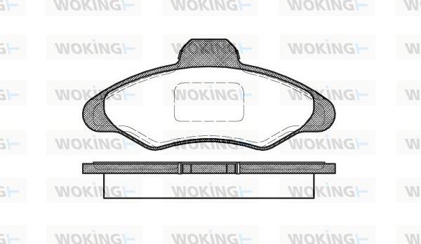 Woking P2313.00 - Bremžu uzliku kompl., Disku bremzes ps1.lv