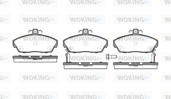 Woking P2373.02 - Bremžu uzliku kompl., Disku bremzes ps1.lv