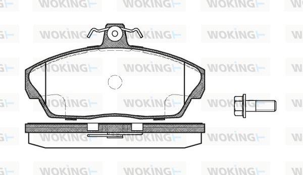 Woking P2373.10 - Bremžu uzliku kompl., Disku bremzes ps1.lv