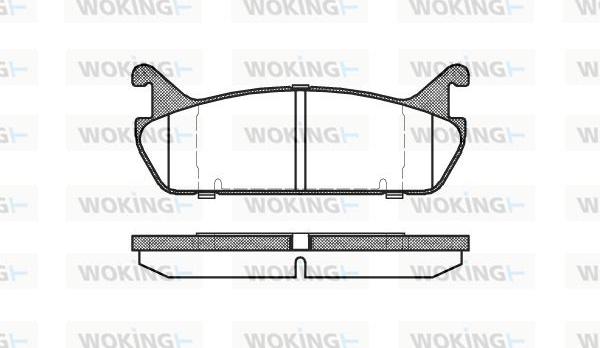 Woking P2293.00 - Bremžu uzliku kompl., Disku bremzes ps1.lv