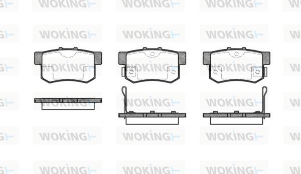 Woking P2253.02 - Bremžu uzliku kompl., Disku bremzes ps1.lv